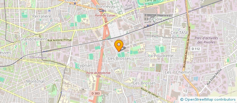 localisation de l'entreprise KOM-SERVICES à VILLEURBANNE