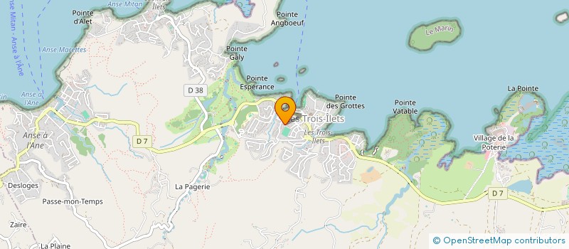 localisation de l'entreprise KOMAFLOR à LES TROIS-ILETS