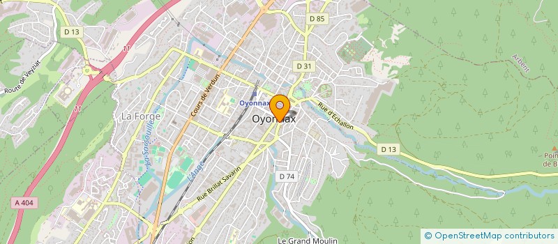 localisation de l'entreprise KOMAGENE 01 à OYONNAX