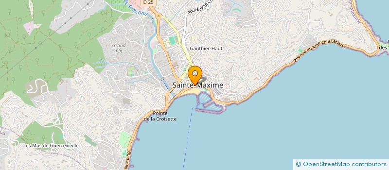 localisation de l'entreprise KOMAR FRANCE à SAINTE-MAXIME