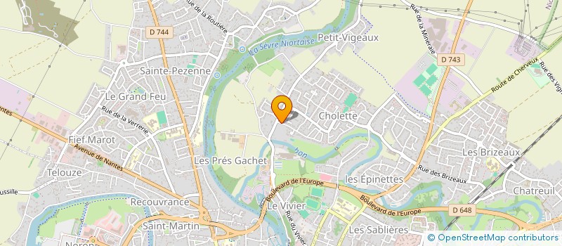 localisation de l'entreprise KOMBE à NIORT