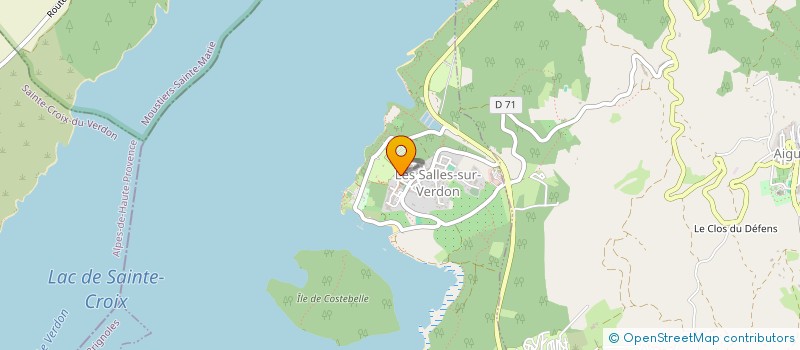 localisation de l'entreprise KOMBO à LES SALLES-SUR-VERDON