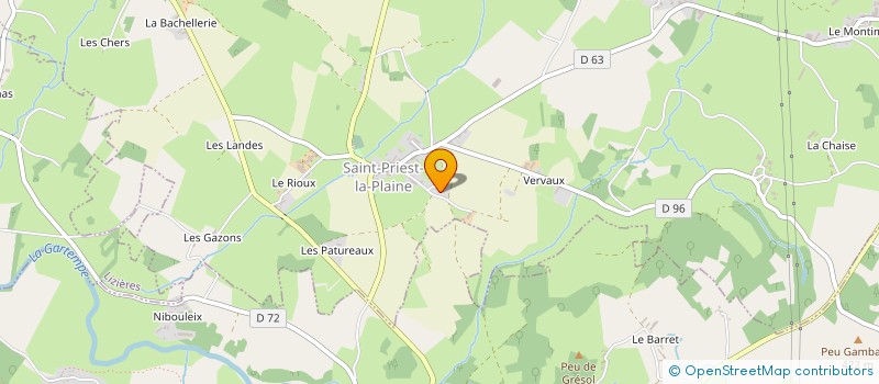 localisation de l'entreprise KOMBOX GAMING à SAINT-PRIEST-LA-PLAINE