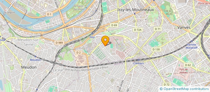 localisation de l'entreprise KOMC CHAUFFEUR à ISSY-LES-MOULINEAUX