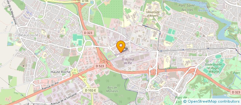 localisation de l'entreprise KOMINOV à ANGERS