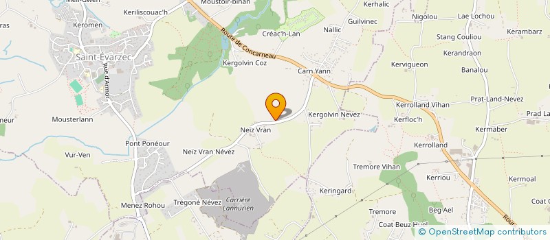 localisation de l'entreprise KOMKOM à SAINT-EVARZEC