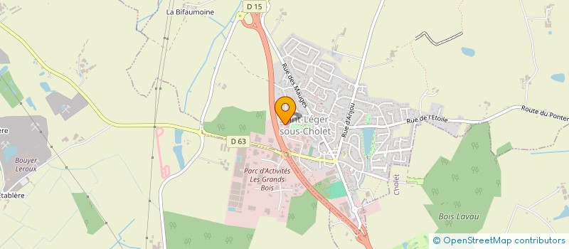 localisation de l'entreprise KOMMERLING FRANCE à SAINT-LEGER-SOUS-CHOLET