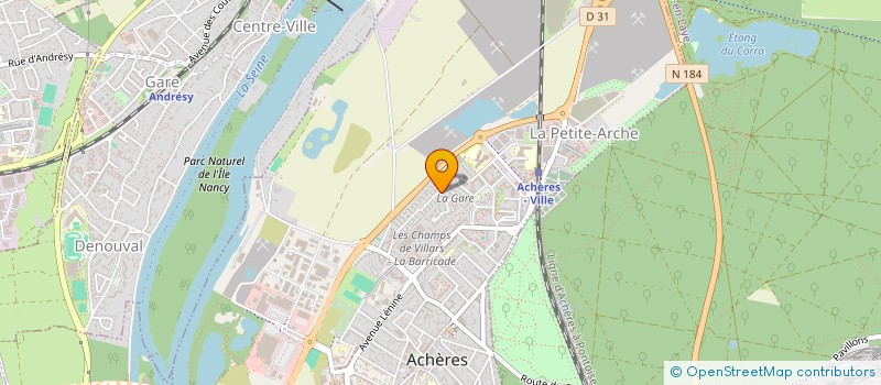 localisation de l'entreprise KOMNET SECURITY GROUP  ACHERES