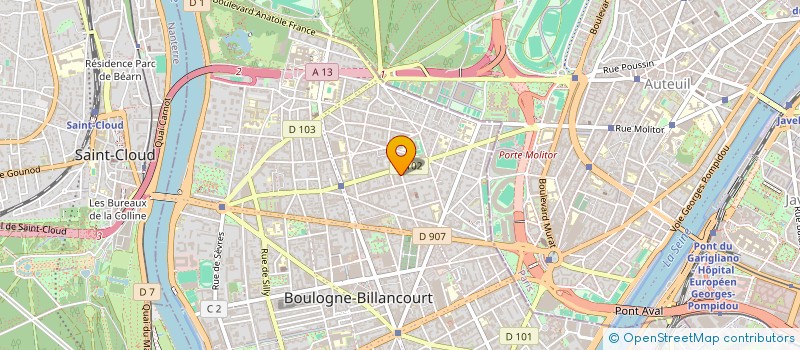 localisation de l'entreprise KOMONO à BOULOGNE-BILLANCOURT
