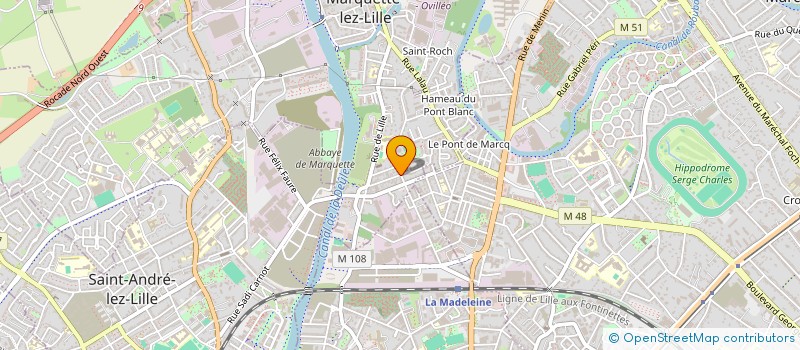 localisation de l'entreprise KOMONOS  MARQUETTE-LEZ-LILLE