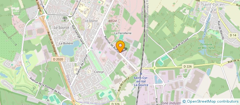 localisation de l'entreprise KOMORI-CHAMBON à ORLEANS