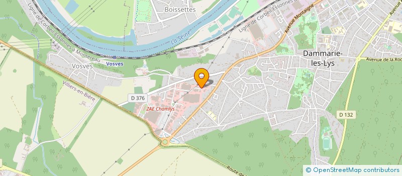 localisation de l'entreprise KOMPAN à DAMMARIE-LES-LYS