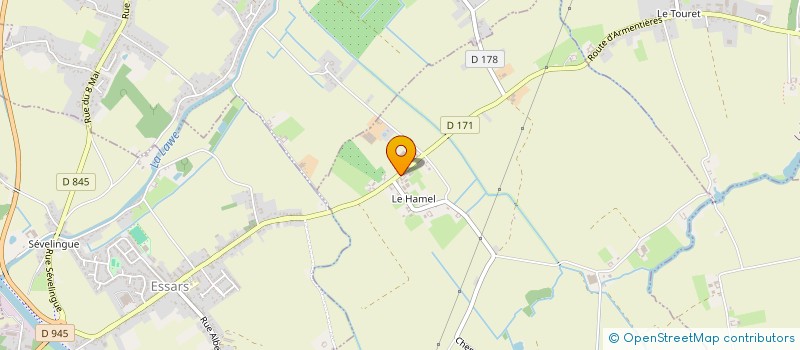 localisation de l'entreprise KOMPER  BEUVRY