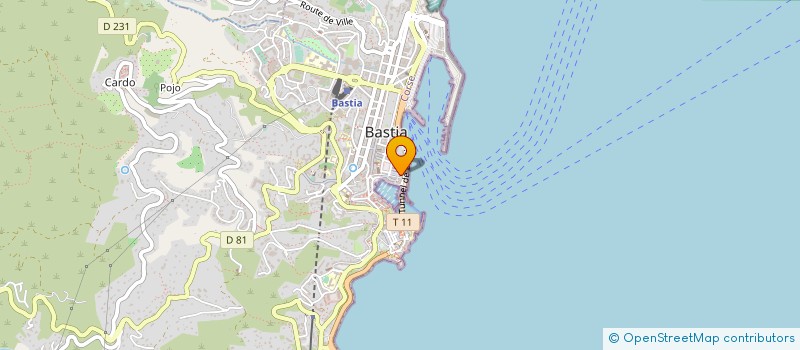 localisation de l'entreprise KOMPTOIR CAFE à BASTIA