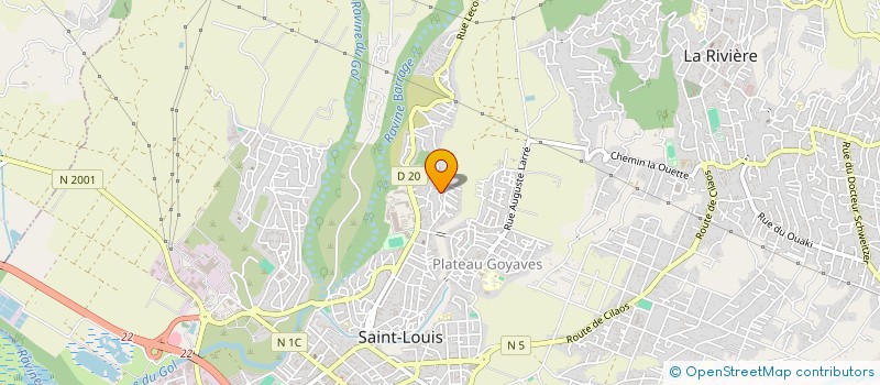 localisation de l'entreprise KOMSA à SAINT-LOUIS