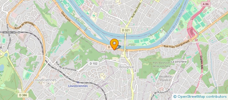 localisation de l'entreprise KOMSS à BOUGIVAL