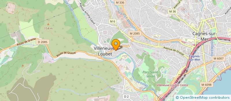 localisation de l'entreprise KOMUNIK à VILLENEUVE-LOUBET