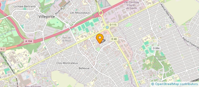 localisation de l'entreprise KOMUNIO à VILLEPINTE