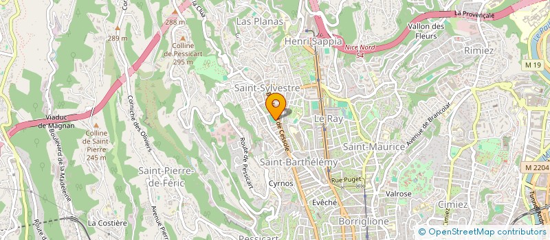 localisation de l'entreprise KOMY  NICE