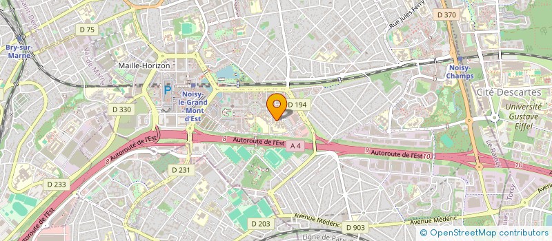 localisation de l'entreprise KON WON  NOISY-LE-GRAND