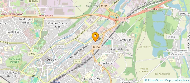 localisation de l'entreprise KONAK à DREUX