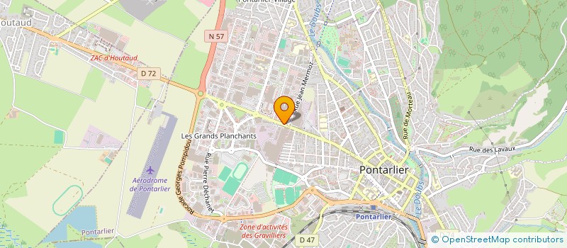 localisation de l'entreprise KONAK SNACK  PONTARLIER