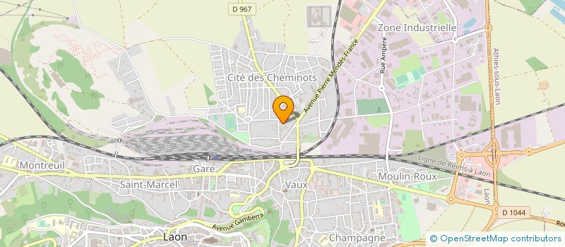 localisation de l'entreprise KONCEPT HABITAT à LAON