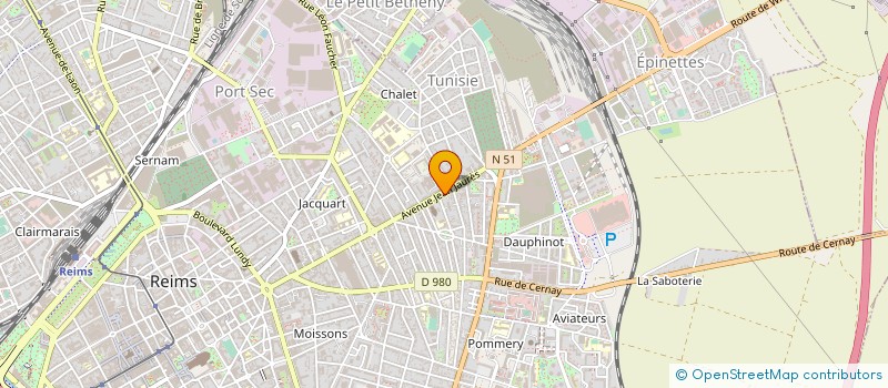 localisation de l'entreprise KONCEPT'O à REIMS