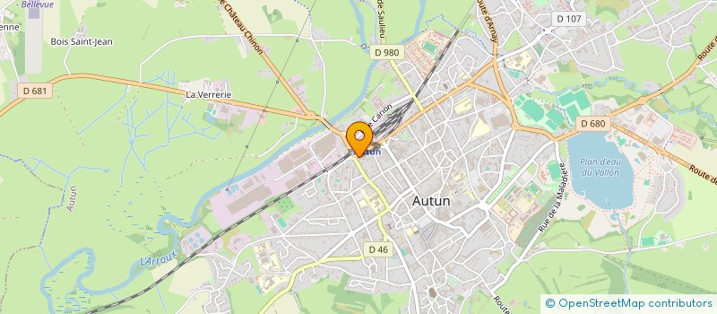 localisation de l'entreprise KONDOR à AUTUN