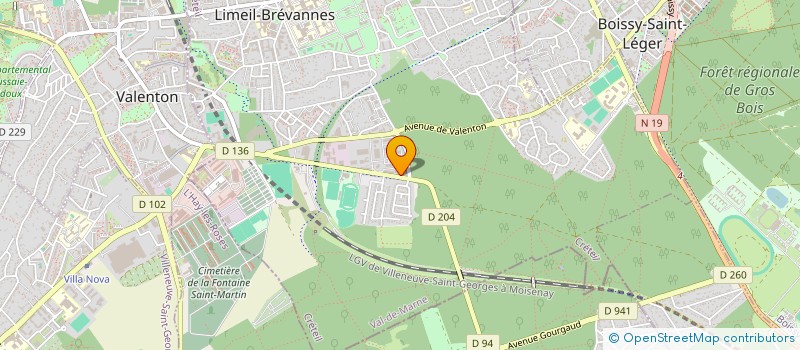 localisation de l'entreprise KONE MENUISERIE à LIMEIL-BREVANNES