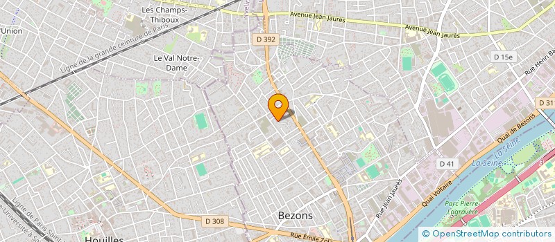 localisation de l'entreprise KONG ACADEMY MARTIAL ARTS  BEZONS