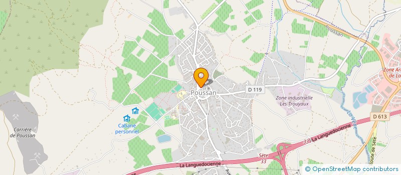 localisation de l'entreprise KONG GYM  POUSSAN