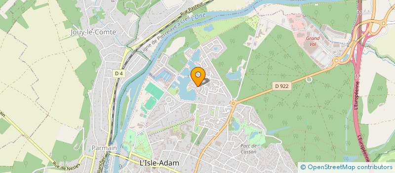 localisation de l'entreprise KONG'S FACTORY  L'ISLE-ADAM