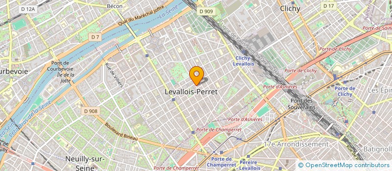 localisation de l'entreprise KONG SARL à LEVALLOIS PERRET