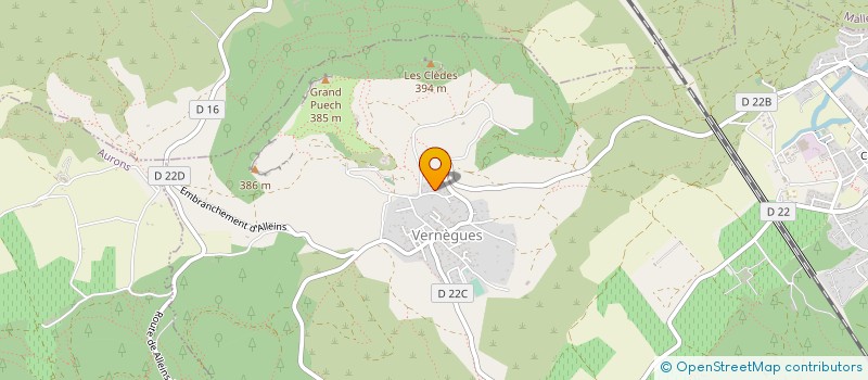 localisation de l'entreprise KONI TP  VERNEGUES