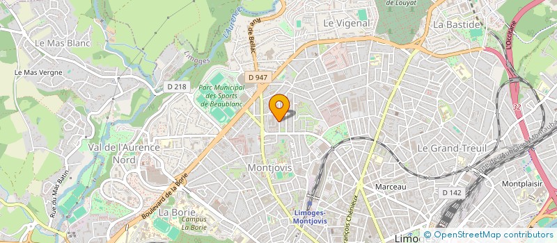 localisation de l'entreprise KONIRO à LIMOGES