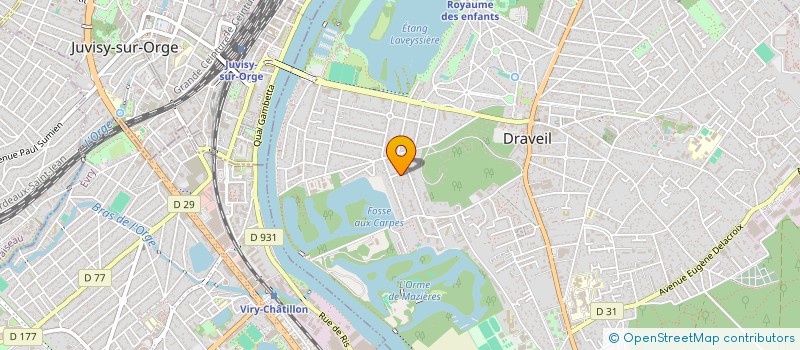 localisation de l'entreprise KONRAD CHARLES ETS à DRAVEIL