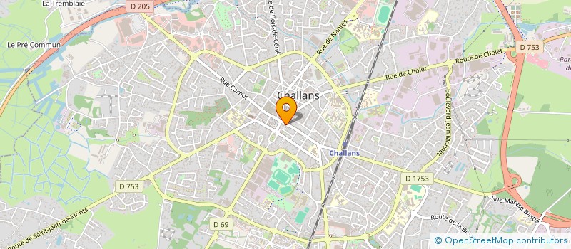 localisation de l'entreprise KONTACT WEAR à CHALLANS