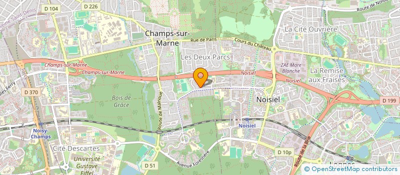 localisation de l'entreprise KONTELEC à CHAMPS-SUR-MARNE