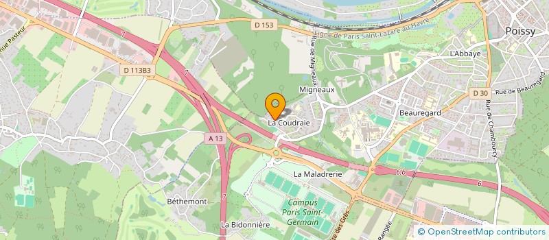 localisation de l'entreprise KONTEXT  POISSY