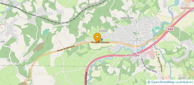 localisation de l'entreprise KONTRA  URRUGNE