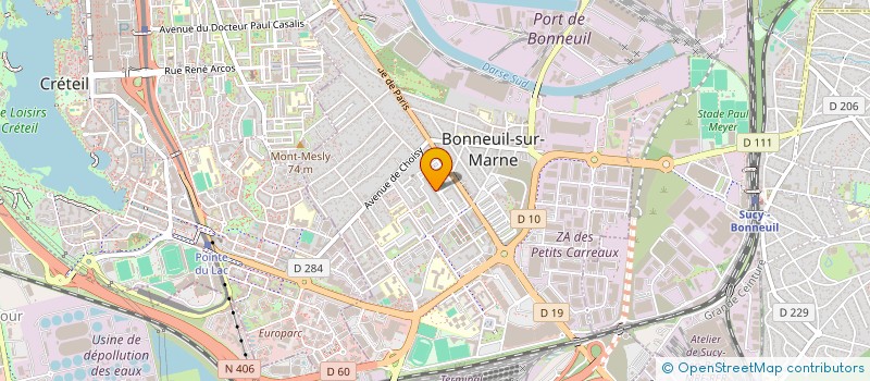 localisation de l'entreprise KONZO TRANSPORTS à BONNEUIL-SUR-MARNE