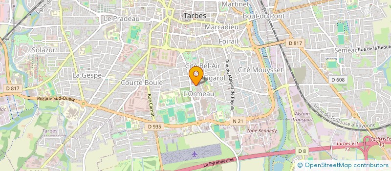 localisation de l'entreprise KOOK YO IMMO  TARBES