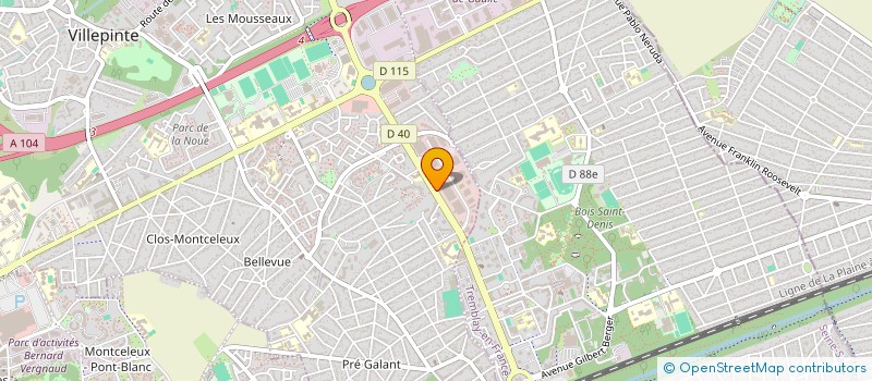 localisation de l'entreprise KOOKE à VILLEPINTE