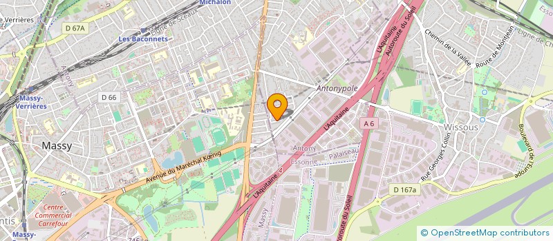 localisation de l'entreprise KOONNE à ANTONY