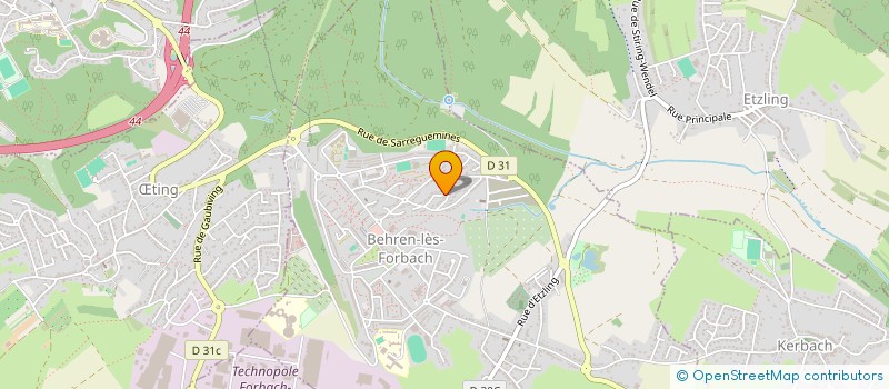 localisation de l'entreprise KOOP à BEHREN-LES-FORBACH
