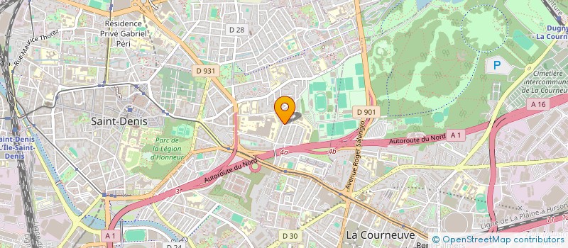 localisation de l'entreprise KOORS95 à SAINT-DENIS