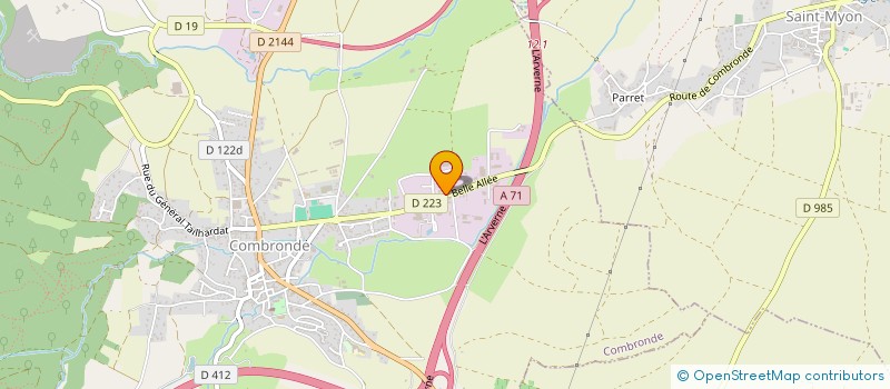 localisation de l'entreprise KOOV AUVERGNE-RHONE-ALPES à COMBRONDE