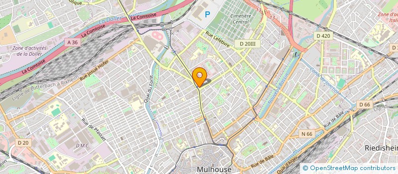 localisation de l'entreprise KOP 2001  MULHOUSE