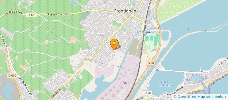 localisation de l'entreprise KOP DES BARGES à FRONTIGNAN